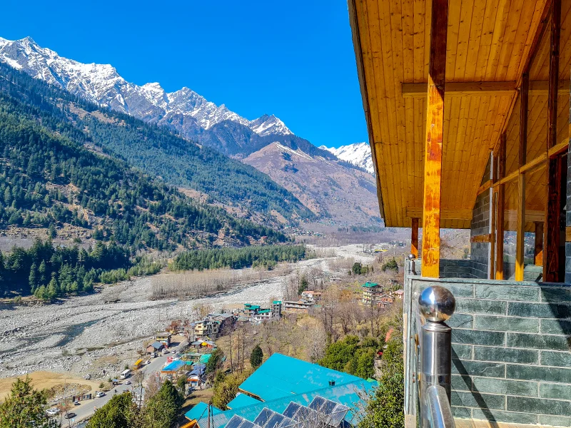 3 star hotels in manali -Namaste Inn Beas Valley -Balcony View